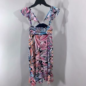 Trina Turk Henna Ruffled Mini Dress